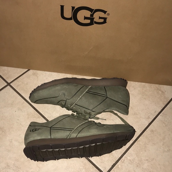 Men’s UGG TRIGO UNLINED LACE UP SHOE MOSS GREEN - Picture 3 of 8
